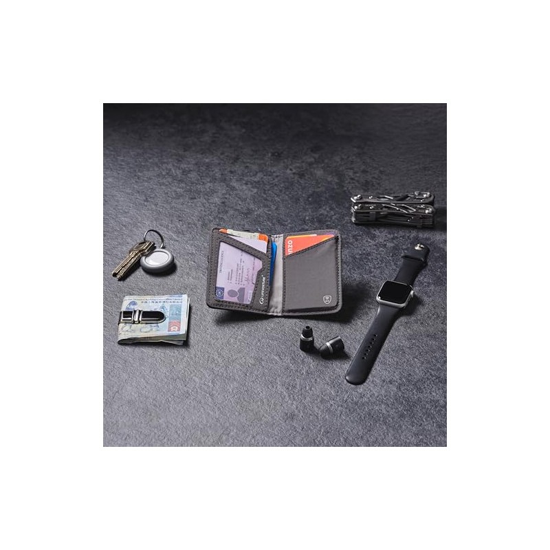 Lifeventure RFiD Protected Card Wallet, made from eco-friendly friendly recycled