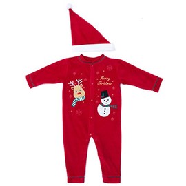 3802 18M Just Love Baby Coveralls Reindeer With Snowman 18 Months