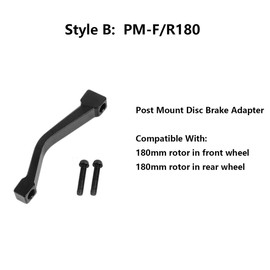 Remeiven Disc Brake Adapter for Mountain Bike, Post/Side Mount Adapters for 160/180 /203/140 mm Disc Brake Rotor Front Rear Mounting (PM-F/R180)