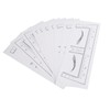 100PCS Eyebrow Ruler Stencils Clear Scale Transparent Adhesive Eyebrow Designer