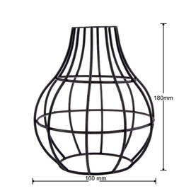 Modern Metal Lampshade Adjustable Easy to Assemble Wire Cage Lampshade for Living Room Bedroom