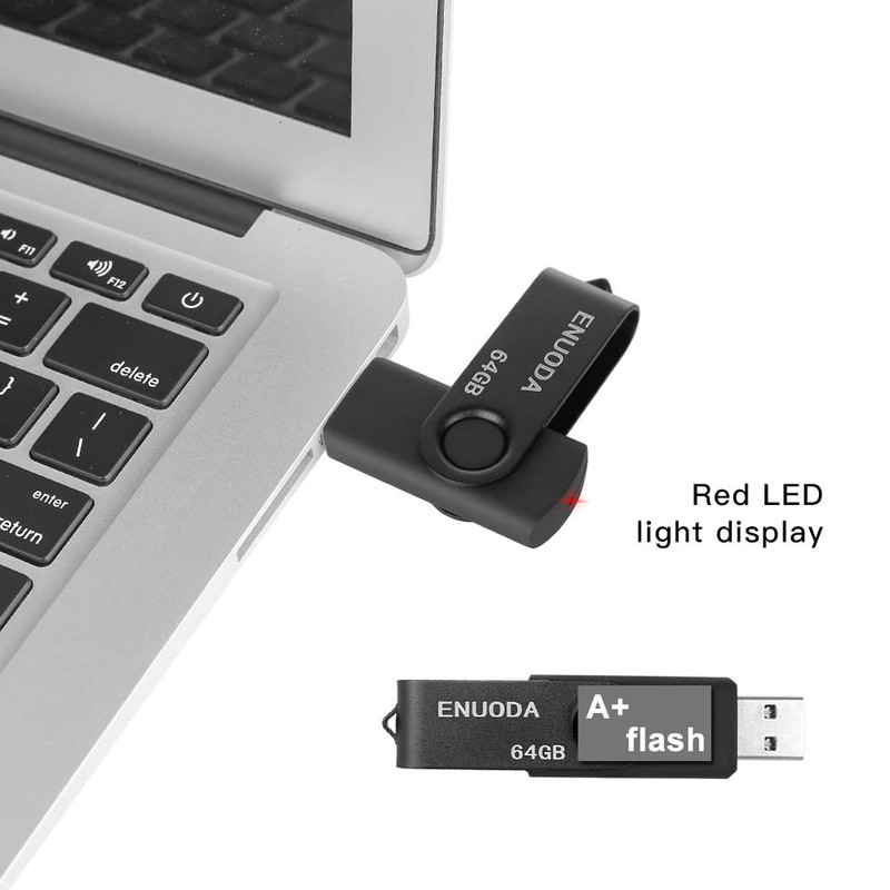 ENUODA 64 GB USB Flash Drive Rotate Metal Multicoloured High