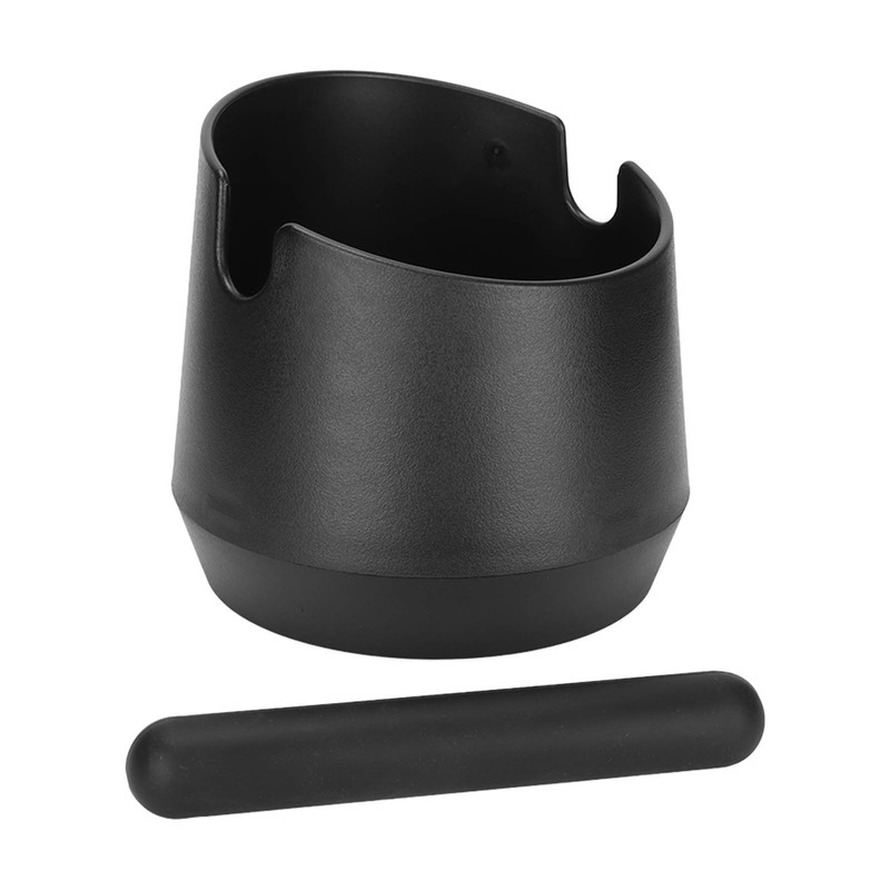 Coffee Knock Box ABS Black Grind Disposal Dump Bin with