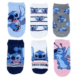 Lilo and Stitch Women's No Show Sock, White, 9-11