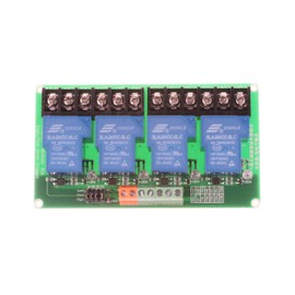 NOYITO 30A 4 Channel Relay Module High Low Level Trigger with Optocoupler Isolation Load DC 30V AC 250V 30A for PLC Automation Equipment Control Industrial Control (4-Channel 24V)