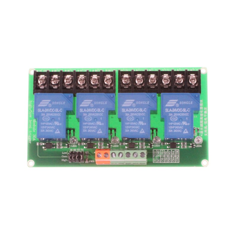 NOYITO 30A 4 Channel Relay Module High Low Level Trigger