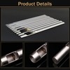 YQkangzhu 10 PCS 0.5mm-5mm Leather Hole Punch Set, Belt Hole