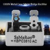 Silicon Bridge Rectifier,10pcs KBPC3510 35A 1000V Metal Case Silicon Bridge