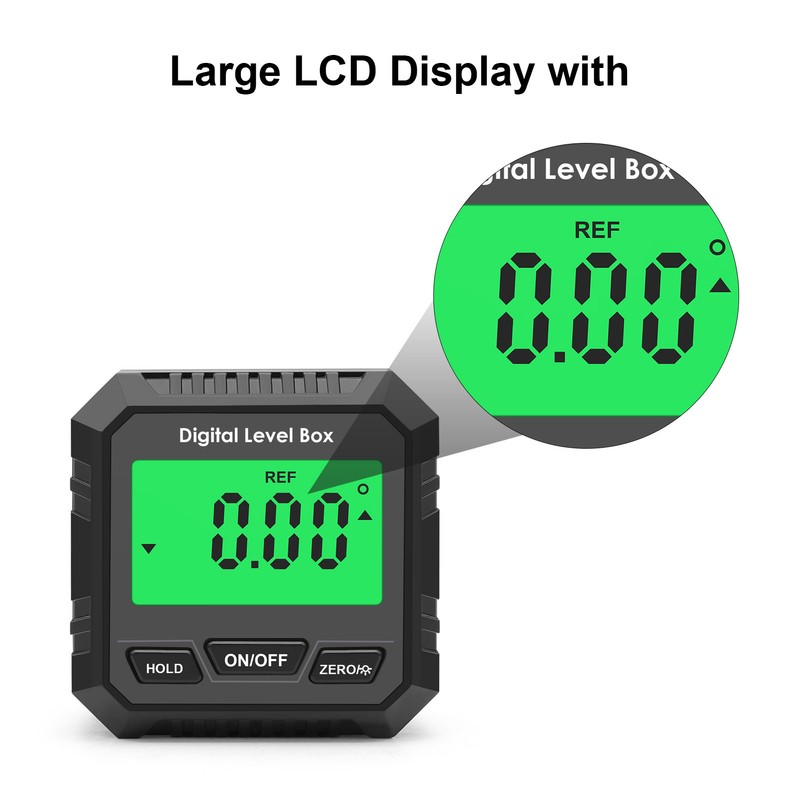Digital Level Box Magnetic Angle Finder Protractor Inclinometer for Carpentry