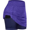 BLEVONH Faldas de Tenis para Mujer, Pantalones Cortos elásticos para