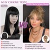 Clip on Bangs 100% Human Hair,TESS Bangs Hair Clip Human