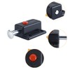 Durlo 4 pcs Black Plastic Door Latch with Push Button