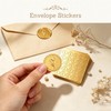 500Pcs Embossed Gold Foil Stickers, Calla Lily