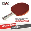 Stag Ninja Power Table Tennis Racquet(Multi- Color, 180 Grams, Advanced)