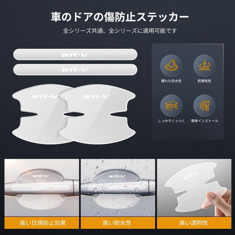 LUTU Door Handle Protector Parts, WR-V All Series Released Models,