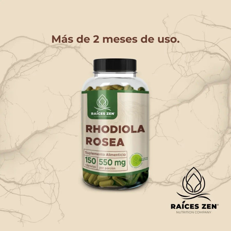 Rhodiola Rosea Raíces Zen Energía Memoria 150 Caps Sabor