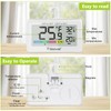 Geevon Digital Refrigerator Thermometer 4 Pack, IP65 Waterproof Fridge and