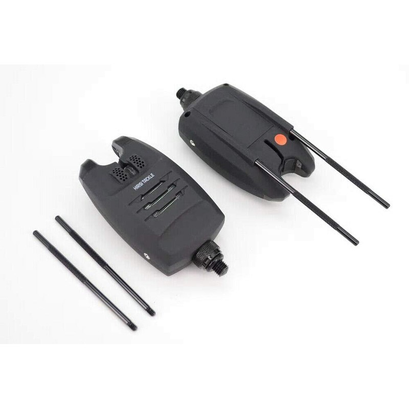 4 x Carp Bite Alarms & Receiver set, case, jacks,