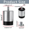 SUMNACON 4 Packs Aluminum Alloy Furniture Legs Cabinet Legs, Silver