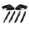 Side Mirror Cover Cap + Door Handle Covers Kit Compatible