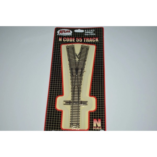 Atlas N Scale Atlas Code 55 #2.5 WYE Turnout Switch