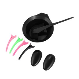 WOONEKY Hair Dye Tools Sectioning Clips Ear Caps Bowl Hair Coloring Kit Set Hair Dye Kit 8pcs Tools for Salon Home Use