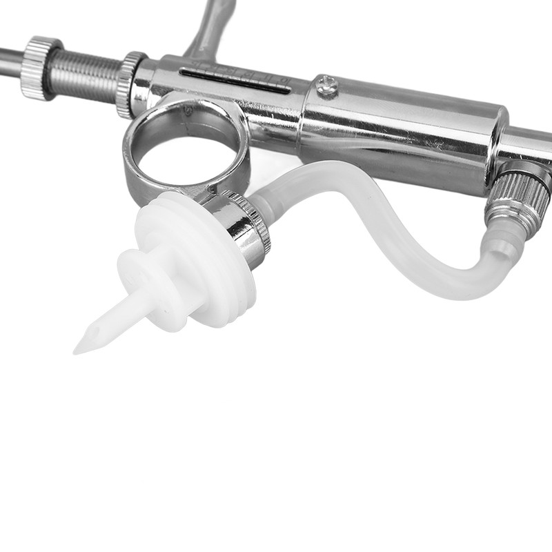 Adjustable Continuous Injection Syringe Stainless Steel Plastic Animal Syringe 5ml