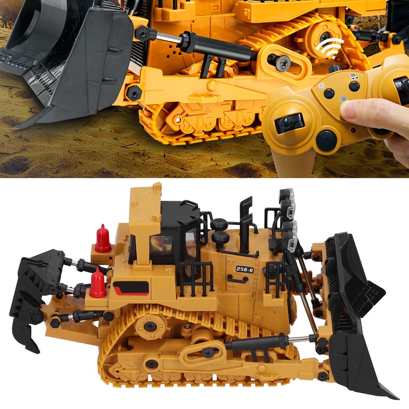 1:24 9CH TrackType Tractor Toy 2.4G Remote Control Engineering Vehicle