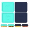 Sophico 11 Cup Rectangle Silicone Storage Cover Lids Replacement for