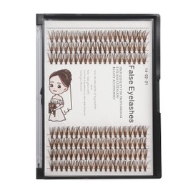 Bodermincer Brown Eyelash Extension 20D Cluster Soft Faux Mink False Eyelashes Natural Soft Natural Individual Eyelashes (13mm, Brown)