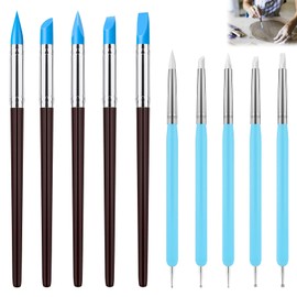 10 Stück Modellierwerkzeug,Modellierwerkzeug Ton,Ton Werkzeug Set,Töpferwerkzeug Set,Polymer Clay,Modellierwerkzeug Ton,Pottery Clay Tool Für Modellierung Keramik Skulptur.