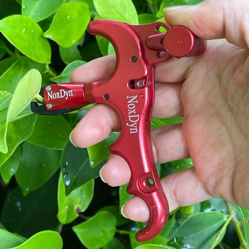 NoxDyn 4-finger Thumb Release 360° Rotatable Bow Release for Compound