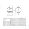 Yesmin 12 Pcs M8 Dome Nut,304 Stainless Steel,For Industry,Power,Hardware,Equipment,Etc