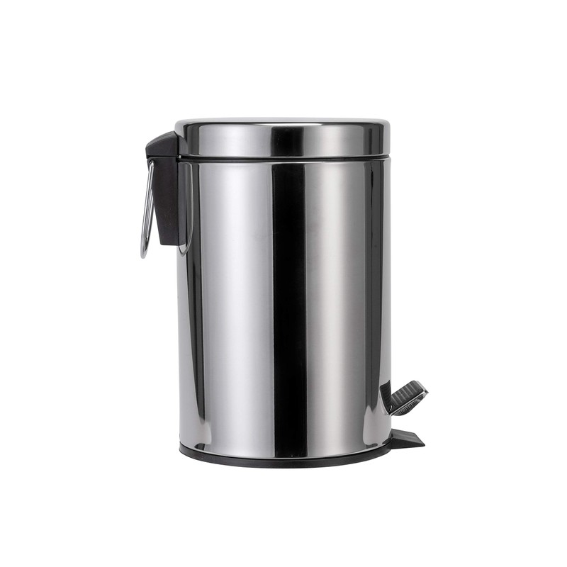 Croydex 3 Litre Chrome Pedal Bin with Soft Close