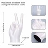 White Peace Sign Decor Creative Hand Sculpture Cool Desk Decor