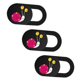 jojofuny 3pcs Ultra-Thin Cartoon Webcam Cover Stickers for Laptop Tablet Privacy Lid Snail Pattern Design for Secure Webcam Use