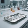 7.9in Stainless Steel Lab Spatula - Double-Ended Laboratory Sampling Spoon