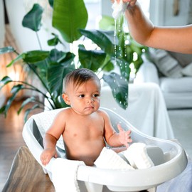 Baby Washcloths, Muslin Cotton Baby Towels, Large 10”x10” Wash Cloths Soft on Sensitive Skin, Absorbent for Boys & Girls, Newborn Baby & Toddlers Essentials Shower Registry Gift (White, Pack of 10)