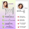 FASCINATE 5000mAh Rechargeable Wall Mounted Makeup Mirror with Lights, 8.7