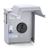 30 Amp Temporary RV Power Outlet with Breaker, Briidea Outdoor