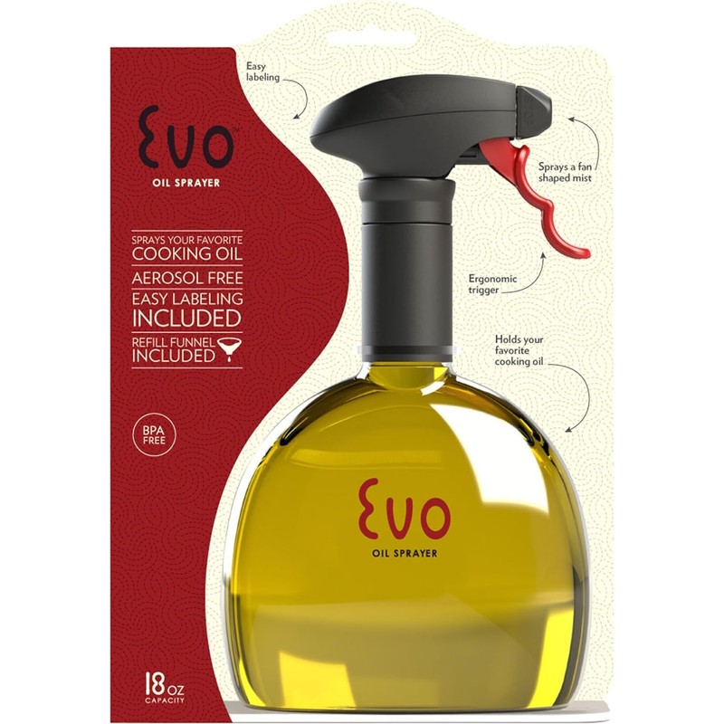 Evo Original Oil Sprayer, Non-Aerosol for Olive Oil, Cooking Oils,