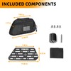 MAIKER Center Console MOLLE Panel with Storage Bag, Aluminum Tactical