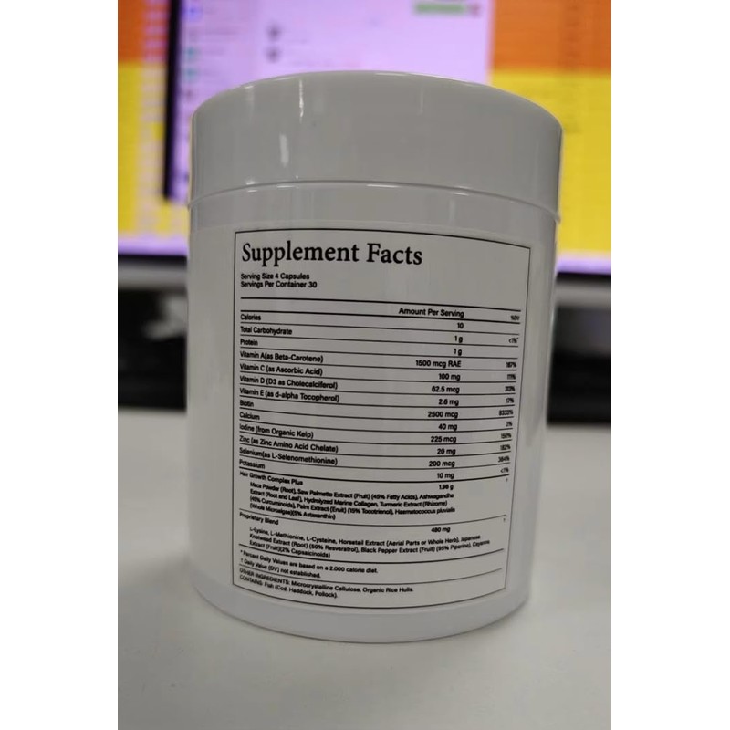 Hair Growth Women's Balance 120 Capsules Age 18 and up