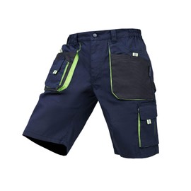 WORK IDEA Men's Cargo Shorts Relaxed Fit Multi-Pocket Outdoor Workwear,Navy,XXXXL