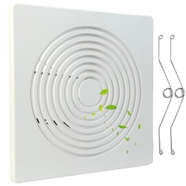 Bathroom Vent Cover with Springs,12 * 12IN Ceiling Fan Cover,New ABS Exhaust Fan Cover for Home,Bathroom,Living Room,Kitchen