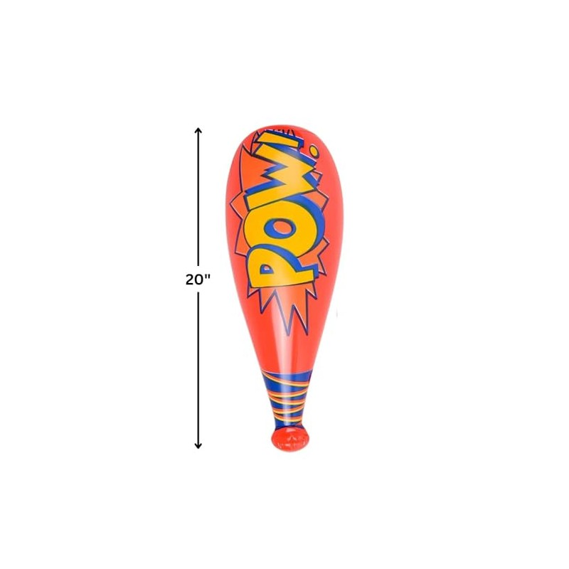 Rhode Island Novelty 20 Inch POW Bat Inflates, Pack of
