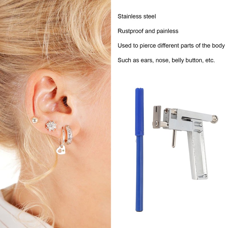 Ear Piercing Tool Stainless Steel Reusable Marker Mirror Ear Piercing
