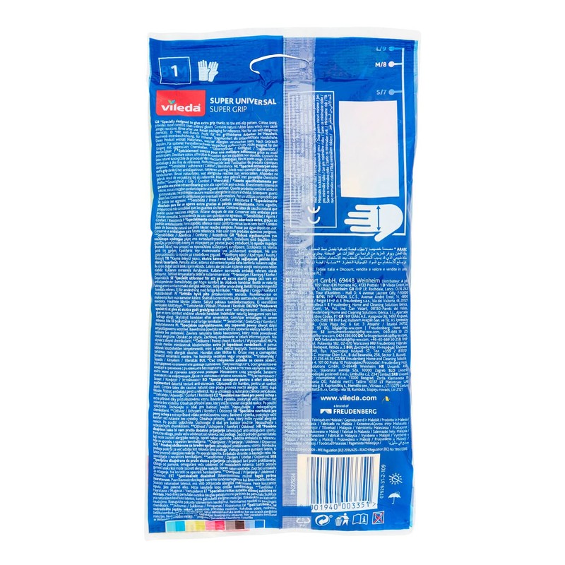 Vileda Gummi-Handschuh Der Griffige/Universal Grip M 1 Paar 1500460