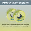 Sure-Grip Boardwalk Outdoor Roller Skating Wheels - Key Lime