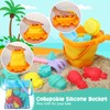 18 Pcs Kids Beach Toys Collapsible Bucket And Spade Set
